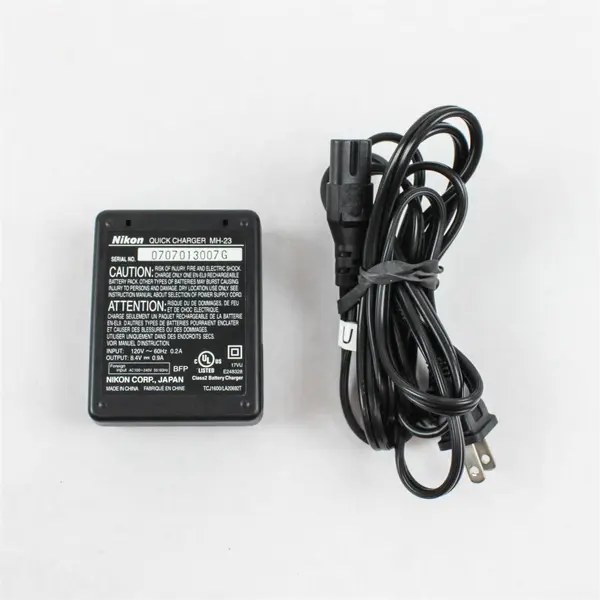 Genuine OEM Nikon MH-23 Quick Charger for EN-EL9 Li-ion Battery