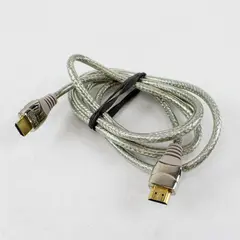 Braided Silver HDMI Cable Heavy Duty Shielding High Speed 3 Ft