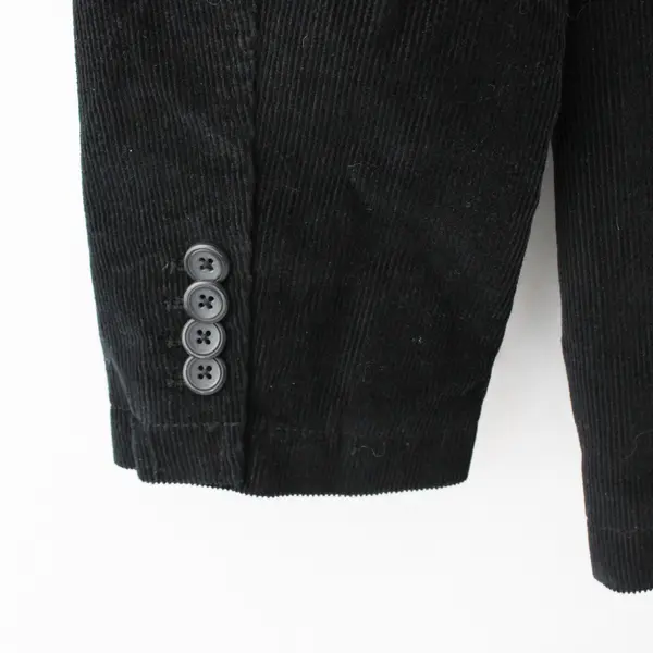 Old Navy Men's M Black Corduroy Single-Breasted Two-Button Blazer Jacket
