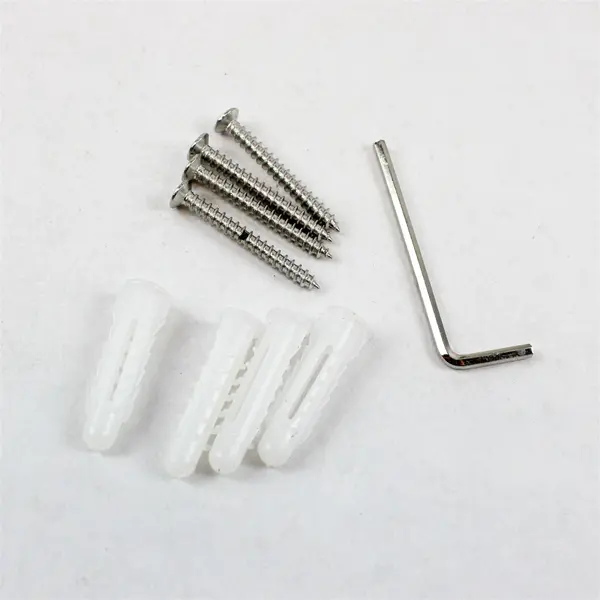 Lot of 2 Brushed Nickel Double Robe Hooks Wall Mount Bathroom Hardware