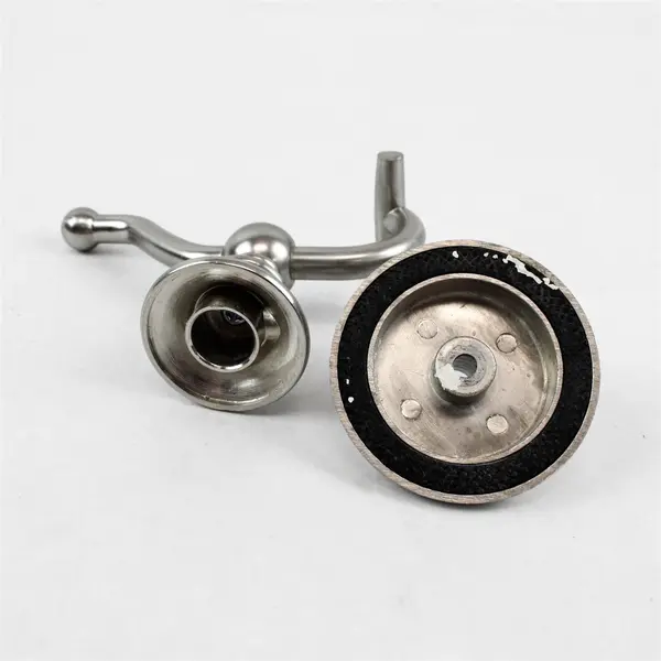 Brushed Nickel Double Robe Hook Wall Mounted Bathroom Open Box