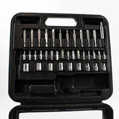 37 Pc Socket & Bit Set 9 Sockets 28 Bits Pre-Owned