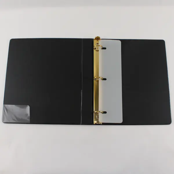 Lot of 3 3-Ring Binders Black Purple White One Merrill Lynch