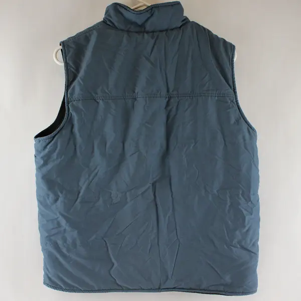 Ariat Men's Small Steel Blue/Black Soft Shell Fleece Reversible Vest 