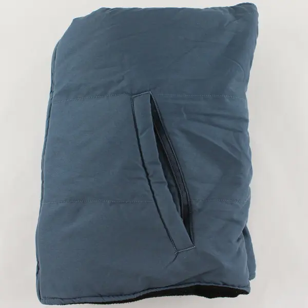 Ariat Men's Small Steel Blue/Black Soft Shell Fleece Reversible Vest 