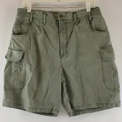Vintage 90s Columbia Men's Size 36 Faded Green Above Knee Cargo Shorts