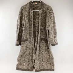 VTG Cyril Cullen Women's M/L 100% Virgin Wool Long Open Front Cardigan Sweater