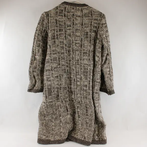 VTG Cyril Cullen Women's M/L 100% Virgin Wool Long Open Front Cardigan Sweater