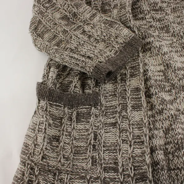 VTG Cyril Cullen Women's M/L 100% Virgin Wool Long Open Front Cardigan Sweater