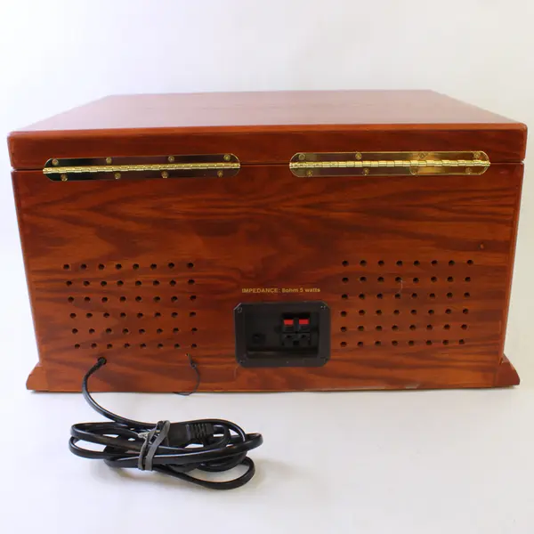 Crosley CR78CD 3-Speed 4 in 1 Turntable Cassette CD AM/FM Radio Wood