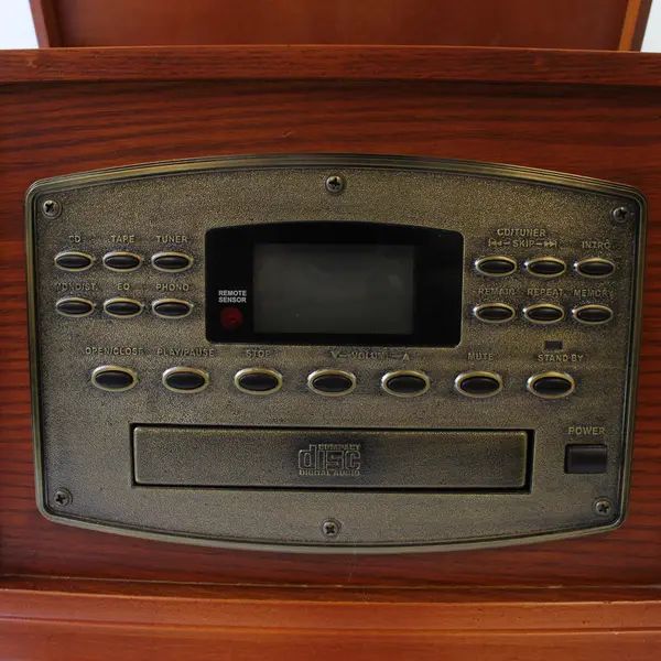 Crosley CR78CD 3-Speed 4 in 1 Turntable Cassette CD AM/FM Radio Wood