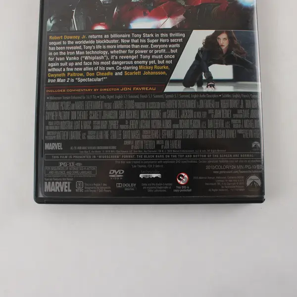 Iron Man 2 Directed By Jon Favreau  (DVD, 2010, Marvel, Paramount, Superhero)