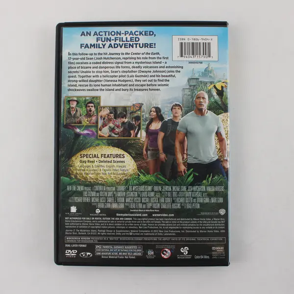 Journey 2: The Mysterious Island (DVD, 1 Disc, 2012, Brad Peyton, Warner Bros)