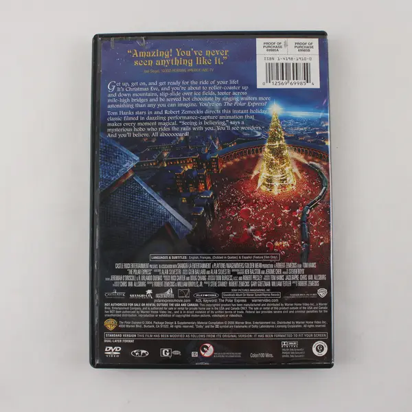 The Polar Express (DVD, 1 Disc, 2004, Full-Screen, Robert Zemeckis, Warner Bros)