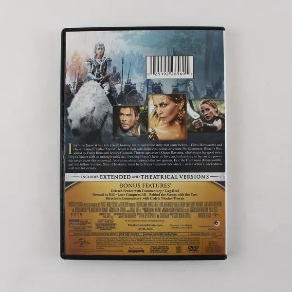 The Huntsman Winter's War (DVD, 2015, Extended Edition, Universal Studios)