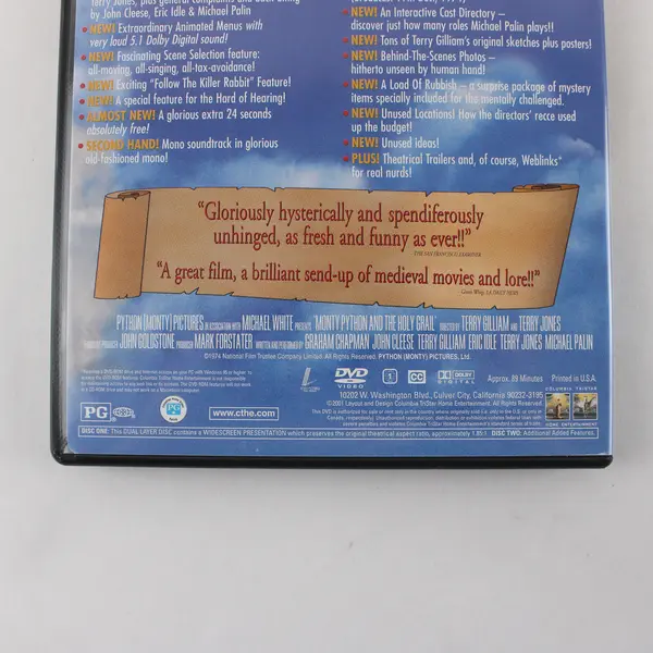 Monty Python And The Holy Grail (DVD, 2 Discs, 2001, Special Edition, Columbia)