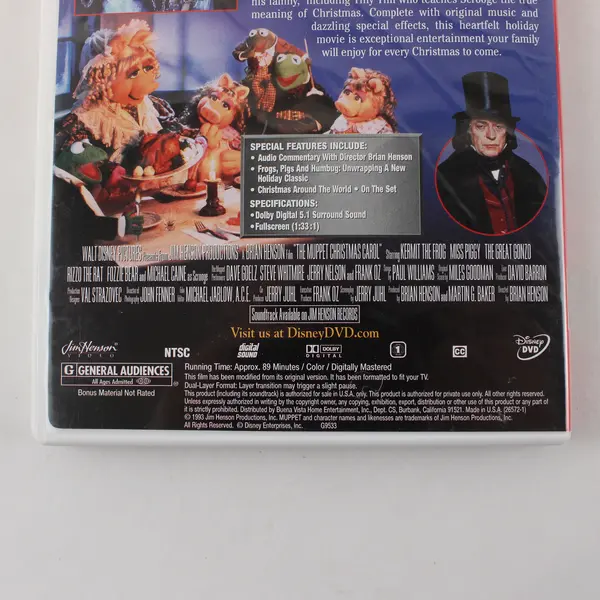 The Muppet Christmas Carol (DVD, Brian Henson, Disney, Jim Henson Productions)