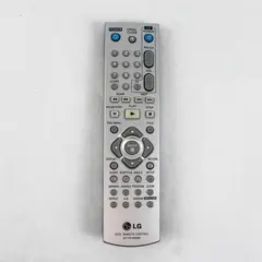 LG 6711R1N209A DVD Remote Control Silver Gray Used
