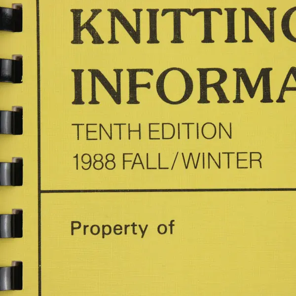 Valuable Knitting Information Tenth Ed 1988 Fall/Winter Comb Bound