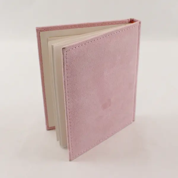 MYX Make Your Mark Inc. Pink Faux Suede 4x6" Photo Album - 24 Pages - 2006