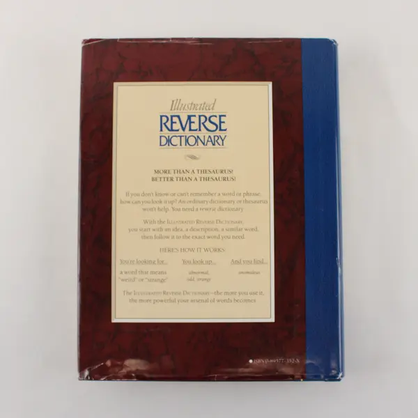Reader's Digest Illustrated Reverse Dictionary 1990 Hardcover