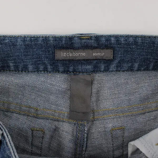 Liz Claiborne Women's 10 Med Wash Bootcut Stretch Denim Jeans