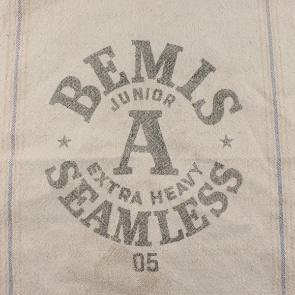 Vintage Bemis Junior A Extra Heavy Seamless Heavy Cotton Feed Sack