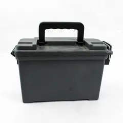 Amazon Grey Plastic Ammo Storage Box W5994 11x5x7 Range Gear