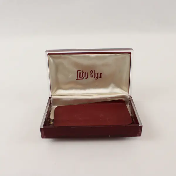 Vintage Lady Elgin Lucite Watch Case Box - Empty