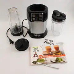 Nutri Ninja Pro BL480D Auto-iQ (Manual, 2 Cups, 2 Lids, 1 Blade, Tested Works)