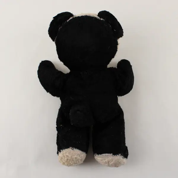 Vintage 1950's Rubber-Nose Stuffed Panda Bear Plush Toy - 12"