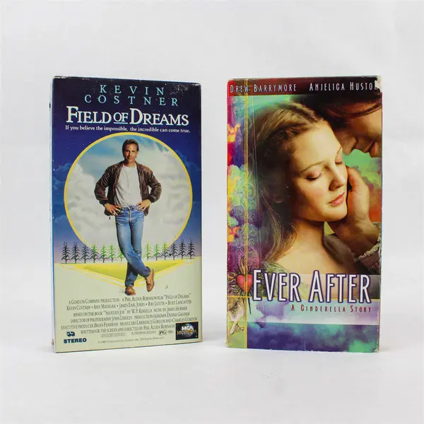 Lot of 2 VHS Tapes Field of Dreams and Ever After A Cinderella Story