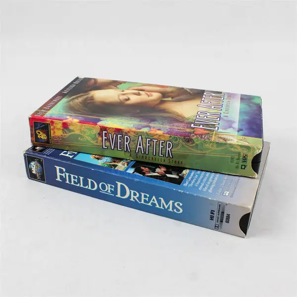 Lot of 2 VHS Tapes Field of Dreams and Ever After A Cinderella Story