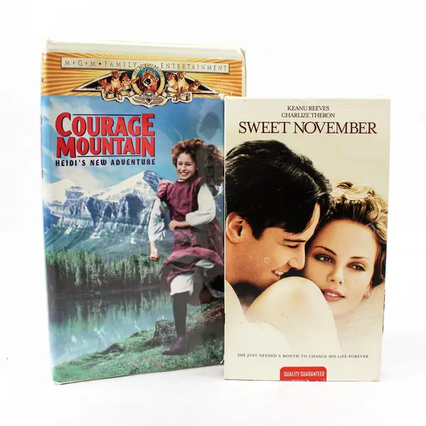 Lot of 2 VHS Tapes Sweet November & Courage Mountain Warner Bros MGM