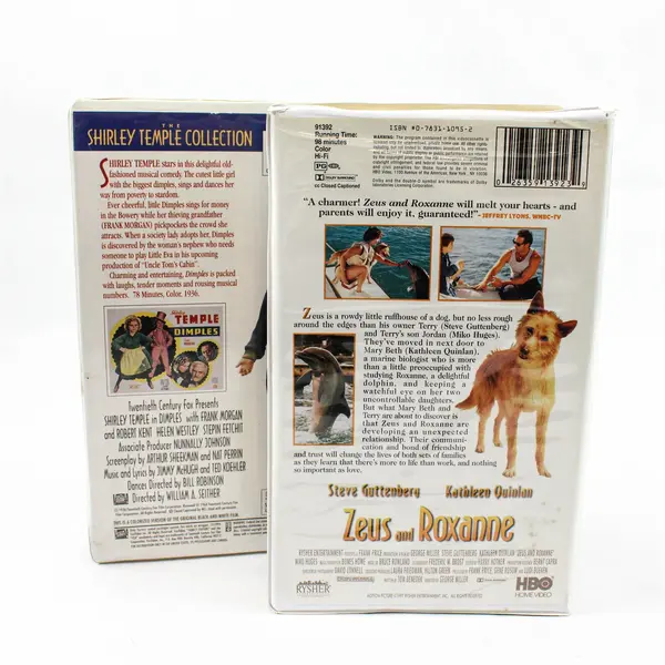 Lot of 2 VHS Tapes Zeus & Roxanne and Dimples Rysher 20th Century Fox