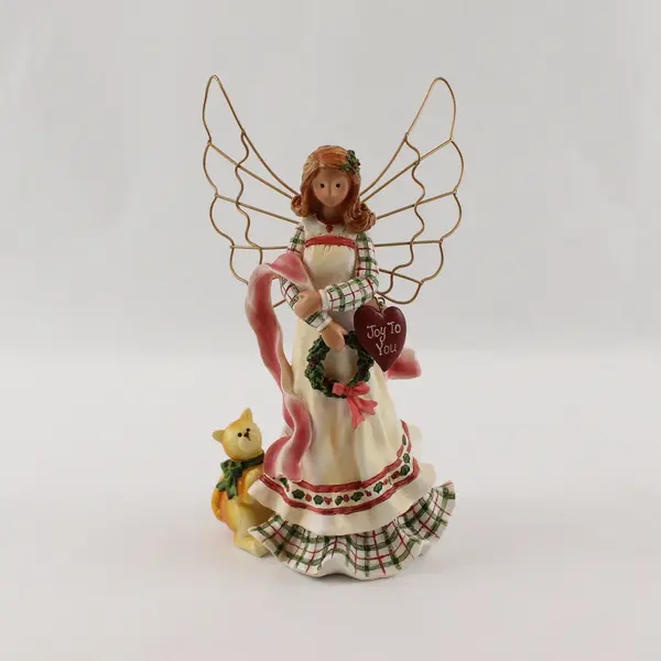 Roman Inc Shelly Rasche 2003 Christmas Angel Resin Figurine Home Decor 8.5" Tall