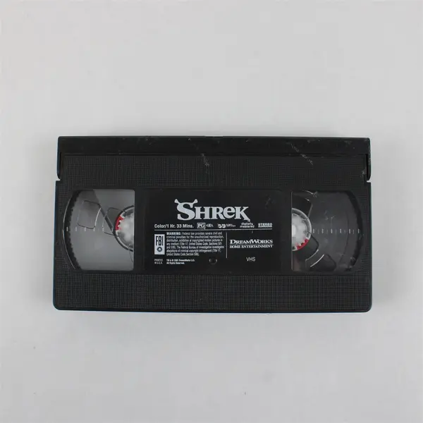 Lot of 2 Animated VHS Tapes All Dogs Go to Heaven and Shrek No Cases