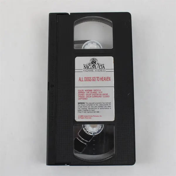 Lot of 2 Animated VHS Tapes All Dogs Go to Heaven and Shrek No Cases