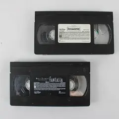Lot of 2 Disney VHS Tapes Fantasia and Pocahontas No Cases