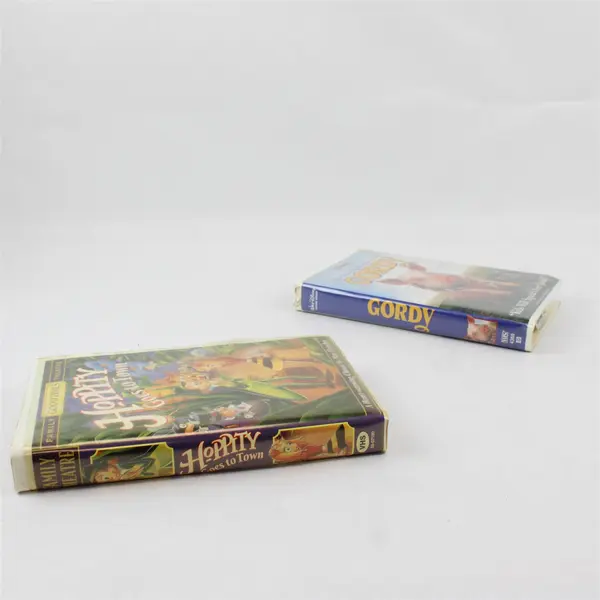 Lot of 2 VHS Tapes Gordy Talking Pig and Hoppity Goes to Town Disney GoodTimes