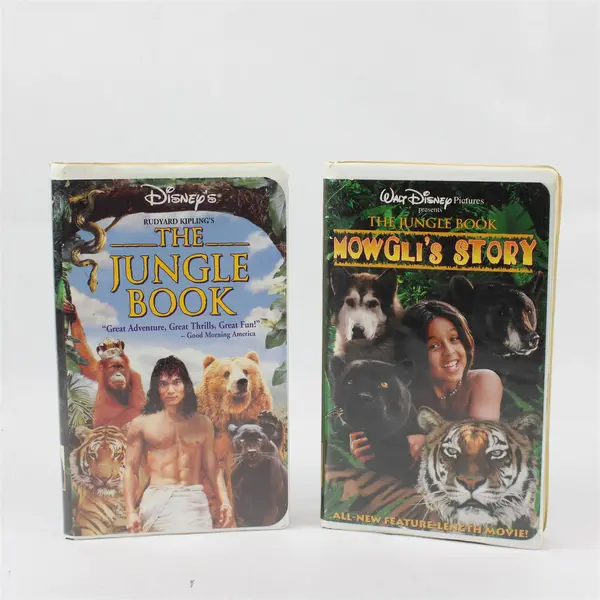 Lot of 2 Disney VHS The Jungle Book Live Action & Mowgli's Story