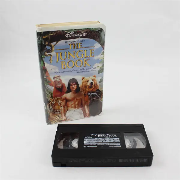 Lot of 2 Disney VHS The Jungle Book Live Action & Mowgli's Story