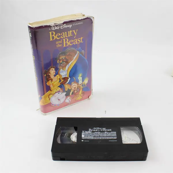 Lot of 2 Disney VHS Bambi 55th Anniversary & Beauty and the Beast
