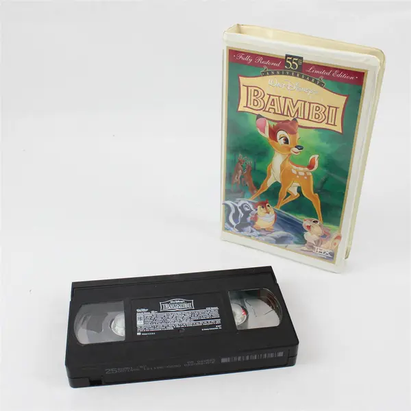 Lot of 2 Disney VHS Bambi 55th Anniversary & Beauty and the Beast
