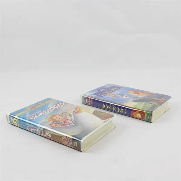 Lot of 2 Disney VHS The Lion King & Rescuers Down Under Gold Collection