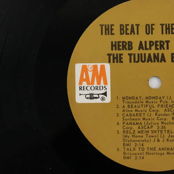 The Beat Of The Brass: Herb Alpert & The Tijuana Brass 12" Vinyl Record