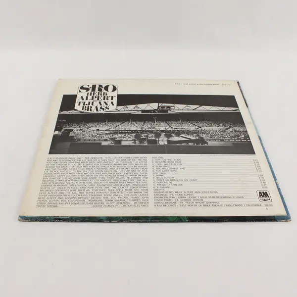 S.R.O. - Herb Alpert and the Tijuana Brass 12" Vinyl Record