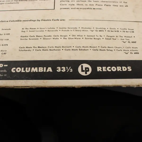 Frankie Carle’s Piano Party 12" Vinyl Record