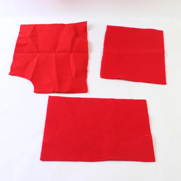 Red Fabric Remnant Lot 30x64 3 Additional Small Pieces