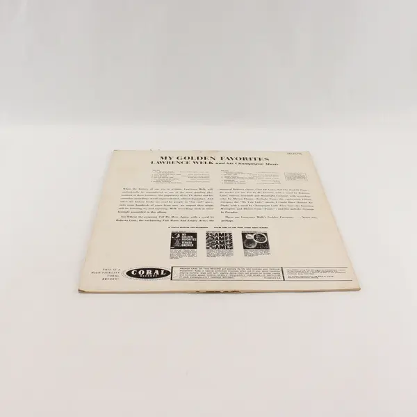 My Golden Favorites Lawrence Welk and His Champagne Music 12" Vinyl Record